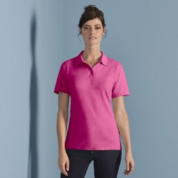 Plain Women's softstyle double piqué polo Gildan 177 GSM